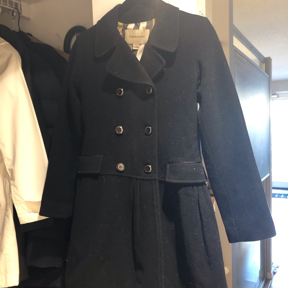 Burberry Girls Wool Peacoat